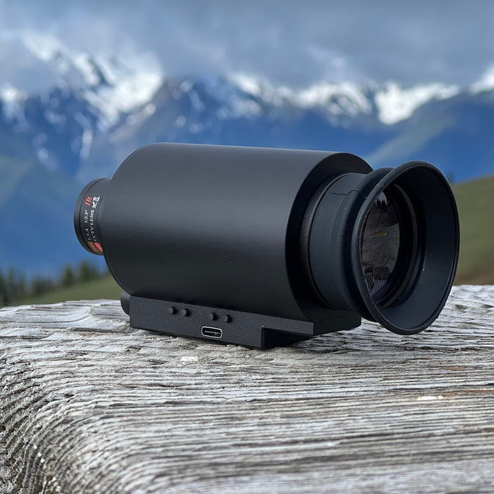 IRIS 8X Infrared Night Vision Monocular with 8X Zoom, Rechargeable Battery, Digital Crosshairs